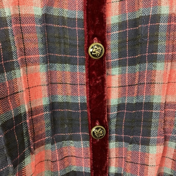 Soft Surroundings Kensington Flannel Top Size Medium - Picture 5 of 11